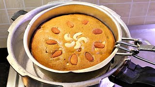 आटा गुड़ घी का हेल्दी केक कुकर में  No Sugar Wheat Flour Cake  Aata Gud Cake  Jaggery cake Kabita [upl. by Akinit]