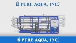 Sistema Ósmosis Inversa Industrial Desalinización para Agua de Mar Hecho en EEUU PURE AQUA INC [upl. by Llevram]