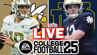 Notre Dame at Georgia Tech  101924 Simulation EA College Football 25 [upl. by Marijo164]