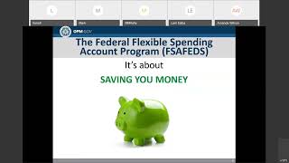 Federal Flexible Spending Account Program FSAFEDS  2020 OPM Virtual Benefits Training Event [upl. by Eidnar416]