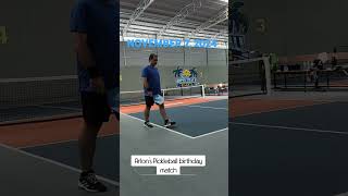 Arlons pickleball birthday match shorts [upl. by Ikkim]