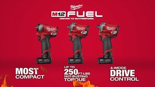 Milwaukee® M12 FUEL™ Stubby Impact Wrenches [upl. by Yeltsew]