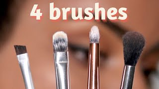 These are the ONLY 4 Brushes You Need for Eye Makeup [upl. by Ulrika468]