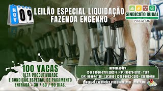 🐂 LEILÃO ESPECIAL DE LIQUIDAÇÃO FAZENDA ENGENHO 🐂 [upl. by Alrac742]