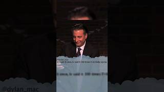 Andy Garcia Reading Mean Tweets 😱🤣 shorts [upl. by Aicrag371]