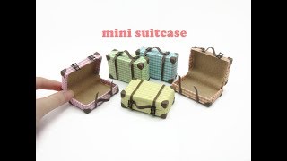 DIY Miniature Doll Mini Suitcase Bag [upl. by Esekram402]