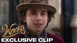 Wonka  quotA Good Chocolatequot Clip  In cinemas 6 December [upl. by Aivekal615]