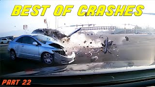 INSANE CAR CRASHES COMPILATION  BEST OF USA amp Canada Accidents  part 22 [upl. by Ecneralc221]