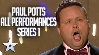 Paul Potts From Audition to WINNING performance  Britains Got Talent [upl. by Gothart]