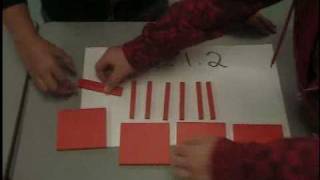 Dividing Decimals with Base Ten Blocks [upl. by Routh]