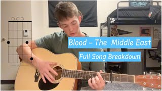 Blood Full Guitar Tutorial  The Middle East [upl. by Eirual]