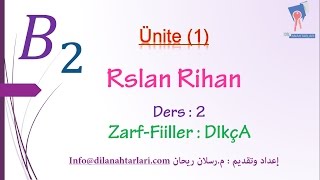 تعلم اللغة التركية الدرس الثاني من المستوى الرابع B2 اللاحقة DIkçA [upl. by Laurice]