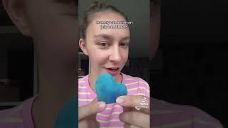 Eetbare Kristallen Blueberry hartje Crunch test🫐🤩 cardistrygirl eetbarekristallen crunchy [upl. by Ynobe]