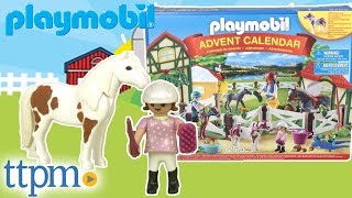 Advent Calendar Horse Farm from Playmobil [upl. by Ayadahs]