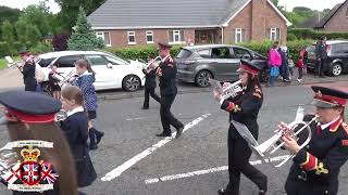 Kilskeery Silver Band  Ballinamallard Accordion Band Parade 2024 [upl. by Hsirt412]