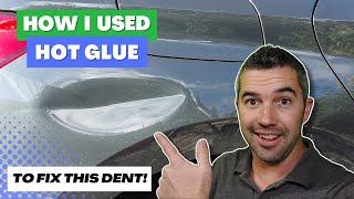 How I Used Hot Glue To Fix This Dent  Paintless Dent Removal [upl. by Niwled475]