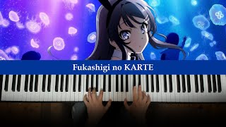 Bunny Girl Senpai ED  Fukashigi no Carte Piano Cover  Dedication 977 [upl. by Ramoj]