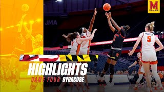 Maryland Womens Basketball Highlights  Maryland 84 Syracuse 73 [upl. by Radie]