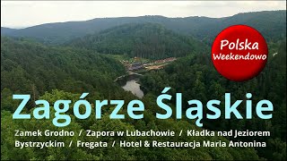 Zagórze Śląskie Zamek Grodno Zapora w LubachowieFregataKładka nad jezBystrzyckimMaria Antonina [upl. by Mame]