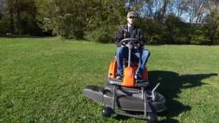 Husqvarna R120S Articulating Riding Mower Review [upl. by Colwen]