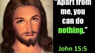 Jesus quotApart from me you can do nothingquot John 155 [upl. by Ally]