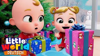 🎄 Geschenke auspacken  Kinderlieder für Kleinkinder  Little World Deutsch [upl. by Inava789]