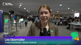 Lea Obermuller Project Coordinator at Climate Cardinals  COP29 Interview [upl. by Meredi]