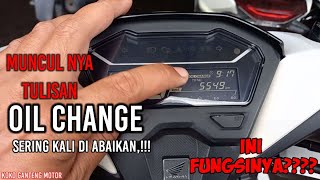 TULISAN OIL CHANGE VARIO 150 YANG SERING DI ABAIKAN  CARA RESET OIL CHANGE NEW VARIO 150 [upl. by Nylemaj]