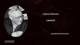 Tadeusz Różewicz  Lament [upl. by Enrol]