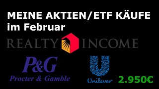 2950€ AKTIEN Käufe Verkäufe Dividenden  Februar 2024 Depot [upl. by Adaiha]