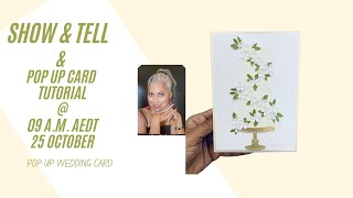 Pop Up Wedding Card Tutorial amp Show amp Tell [upl. by Eicart]