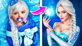 How to Become Elsa Elsa From Birth to Death [upl. by Iniffit]