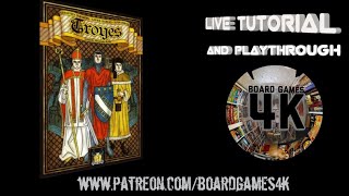 Troyes  Ladies of Troyes Board Game 3 Player Live PlaythroughTutorial [upl. by Ahsuas]