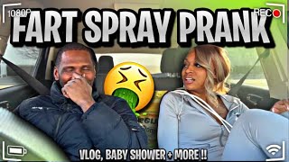 ‼️ VLOG TING 📸‼️FART SPRAY PRANK 🤢  BABY SHOWER 🤰🏽  amp HAIR SHOW EXCLUSIVES 💇🏽‍♀️🥳 [upl. by Tebzil]