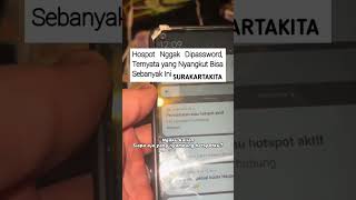 HOTSPOT GAK DI PASSWORD KOK BISA NYANGKUT SEBANYAK INI anakkuliah dosen wisuda WIFI reels [upl. by Anderer]