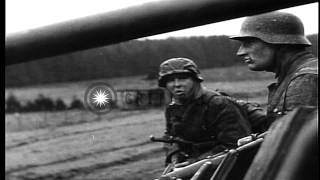 German Ardennes offensive scenes during Battle of the Bulge in World War IIHD Stock Footage [upl. by Lap]