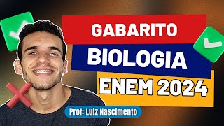 Gabarito ENEM 2024 Ciências da Natureza 📒  Biologia  Respostas ENEM 2024  Luix Nascimento [upl. by Notlit]