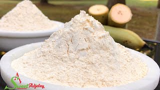 HOW TO MAKE PLANTAIN FLOUR AT HOME WITH JUST ONE INGREDIENT [upl. by Ahtiuqal]