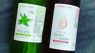 Hydrater les cheveux avec de laloe vera  glycérine végétale [upl. by Brader]