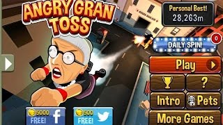 Angry Gran Toss quotArcade Gamesquot Android Gameplay Video [upl. by Conant893]