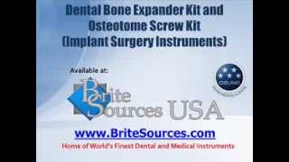 Bone Expander and Osteotome Screw Kits [upl. by Vokaay]