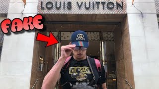 WEARING FAKE DESIGNER TO DESIGNER STORES PRANK Gone Wrong [upl. by Kalila]