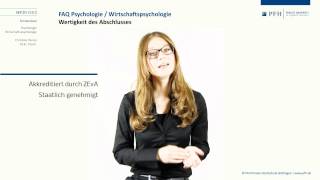 Wertigkeit der Studienabschlüsse im Fernstudium Psychologie  Wirtschaftspsychologie [upl. by Fanni]