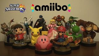 A QUICK LOOK AT THE WAVE 1 SUPER SMASH BROS AMIIBO [upl. by Nitsreik68]