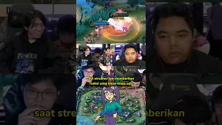 REAKSI STRIMER MELIHAT ARAN LAMABADA DENGAN GLOO😆mplindonesia mobilelegends aurafire [upl. by Airdnaxila]