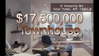 9 Minetta St New York  Beautiful Town House for Sale  TOUR REAL ESTATE [upl. by Seuqcaj]