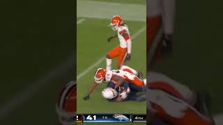 Broncos get 1 more pick on Jameis winston to end the game Broncos vs browns shorts nfl broncos [upl. by Heppman346]