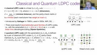 QIP 2022  Good quantum LDPC codes and their classical relatives Pavel Panteleev [upl. by Yarehs]