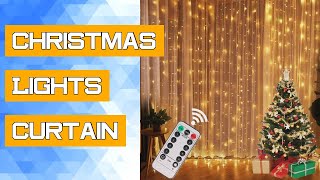 Christmas Lights Curtain Garland Merry Christmas Decorations Home Christmas Ornaments Xmas Navidad 2 [upl. by Kinson728]