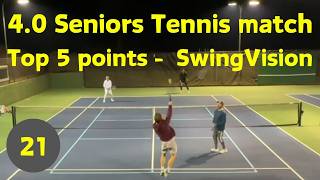 Watch best of senior tennis Top five points Match 7 [upl. by Almeta]